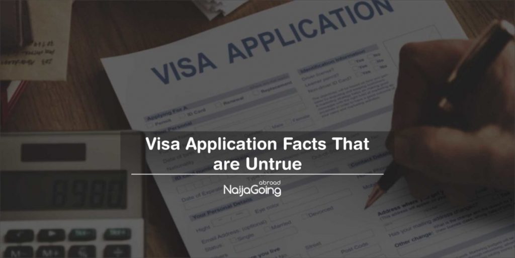 visa application facts untrue